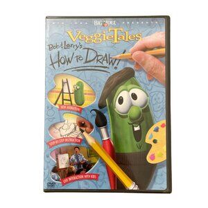 Vintage VeggieTales Bob & Larry’s How to Draw DVD Video 2004 NEW Big Idea Kids